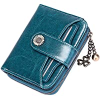 SENDEFN Monederos para Mujer- Cuero auténtico pequeño y Compacto Cartera para Mujer con protección RFID